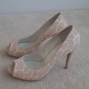 Nine West Liatris Animal Print Peep Toe Pumps